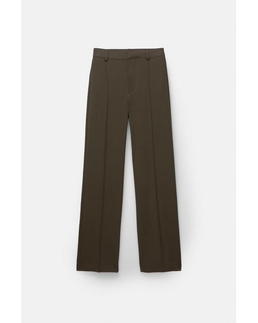 Pantaloni Eleganti Con Cucitura A Nervatura di Pull&Bear in Multicolor