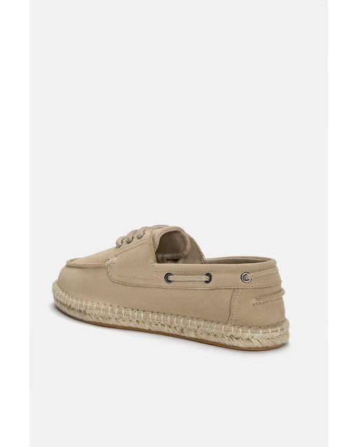 Pull&Bear Nautische Lederschuhe in White für Herren