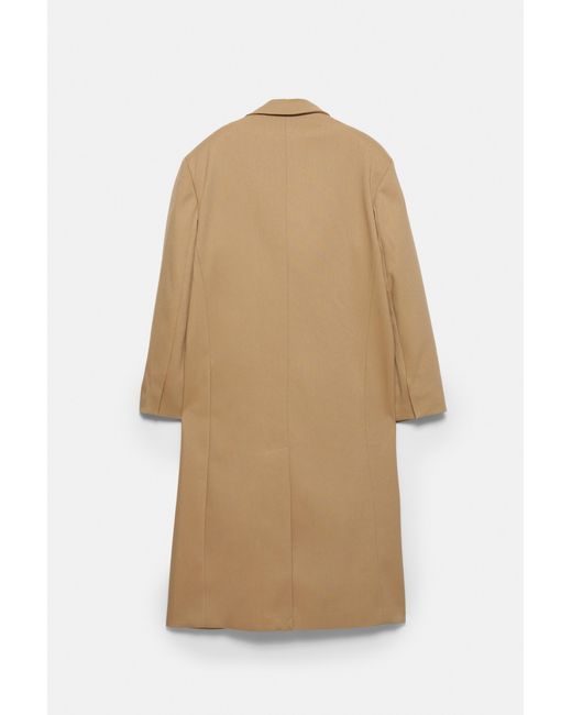 Manteau Long Camel Pull&Bear en coloris Gray