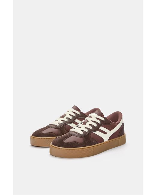 Pull&Bear Brown Retro Chunky Trainers