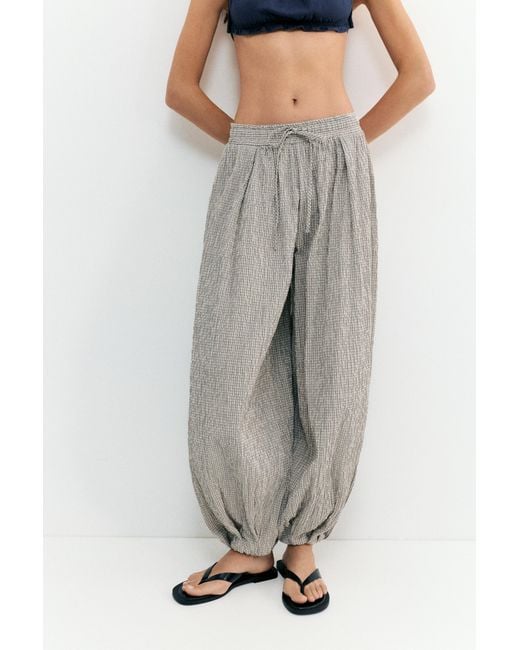 Pull&Bear Multicolor Pumphose Mit Karomuster