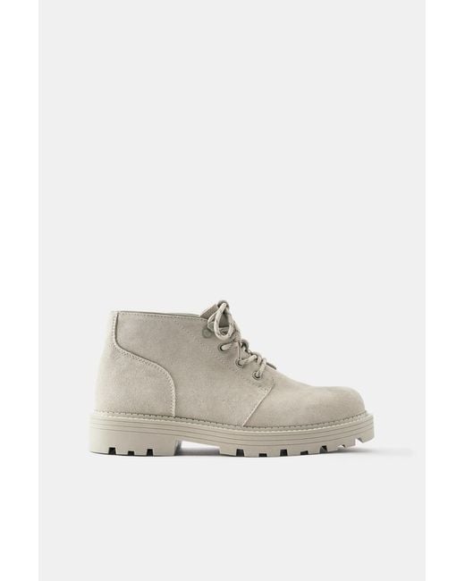 Stivaletti Stringati di Pull&Bear in Gray da Uomo