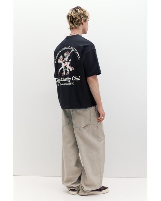 Pull&Bear Blue Goofy T-Shirt for men
