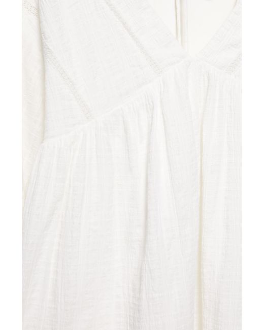 Pull&Bear Korte Witte Jurk in het Blue