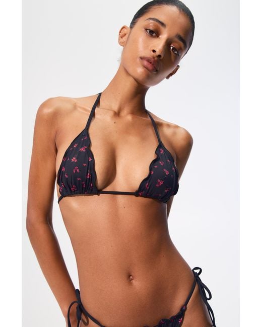 Haut De Bikini À Fleurs Pull&Bear en coloris Brown