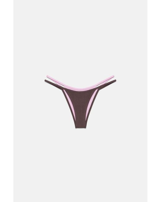 Slip Bikini Doppio di Pull&Bear in Blue