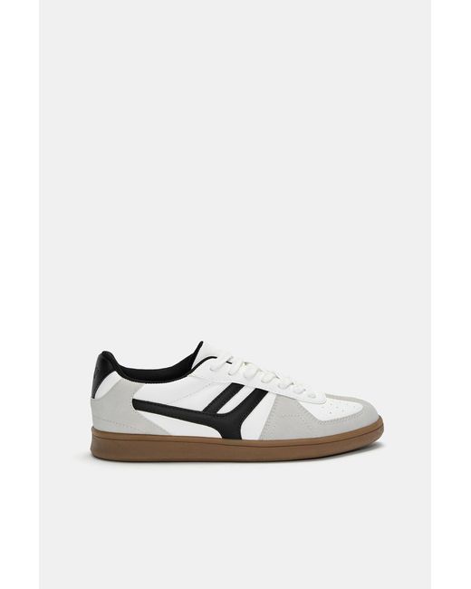 Pull&Bear White Retro Trainers