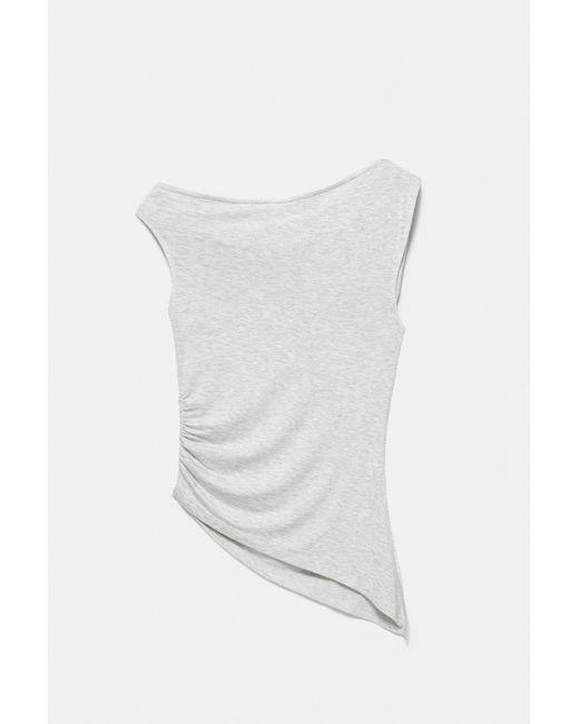 Pull&Bear Pink Asymmetric Top