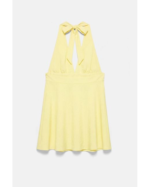 Pull&Bear Korte Halterjurk in het Yellow