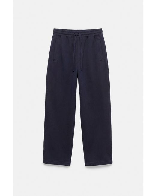 Pull&Bear Blue Baggy Joggers for men