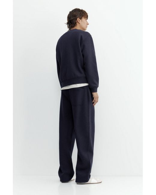 Pull&Bear Blue Baggy Joggers for men