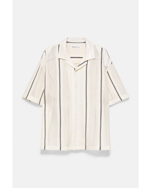 Camicia Maniche Corte di Pull&Bear in White da Uomo