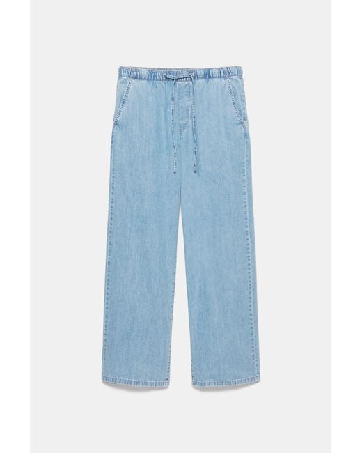Pull&Bear Jogger Jeans Met Lage Taille in het Blue