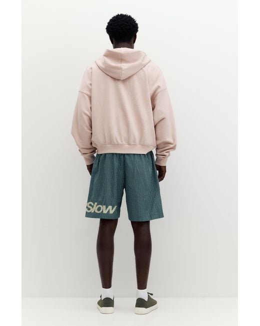 Pull&Bear Multicolor Checked Bermuda Shorts With Graphic for men