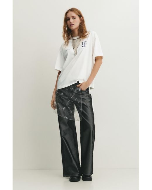 Pull&Bear Black The Met T-Shirt