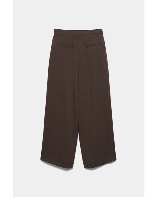 Pull&Bear Brown Darted Smart Trousers