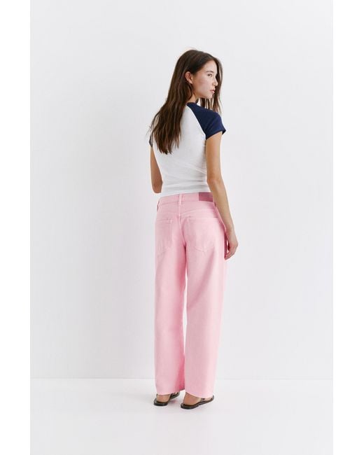 Pull&Bear Barrel Jeans in het Pink