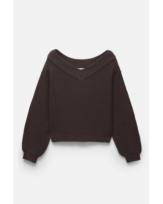 Pull&Bear Brown Pullover Perlstoff Verschiedene Tragemöglichkeiten