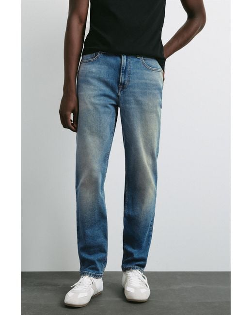 Pull&Bear Slim Fit Jeans in het Blue voor heren