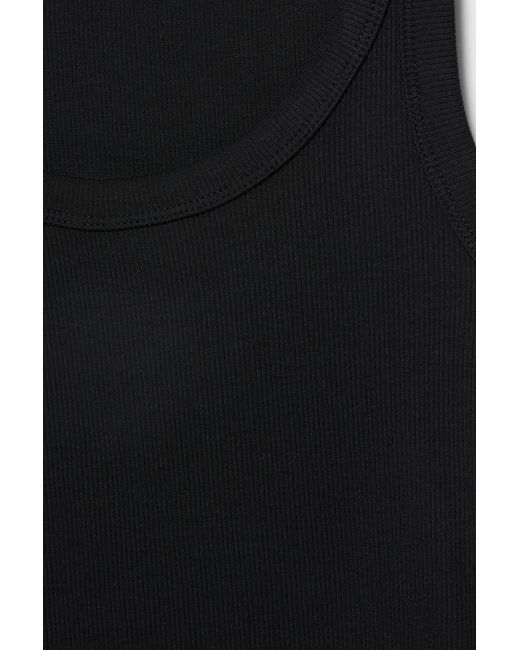Pull&Bear Basic Tanktop in het Black