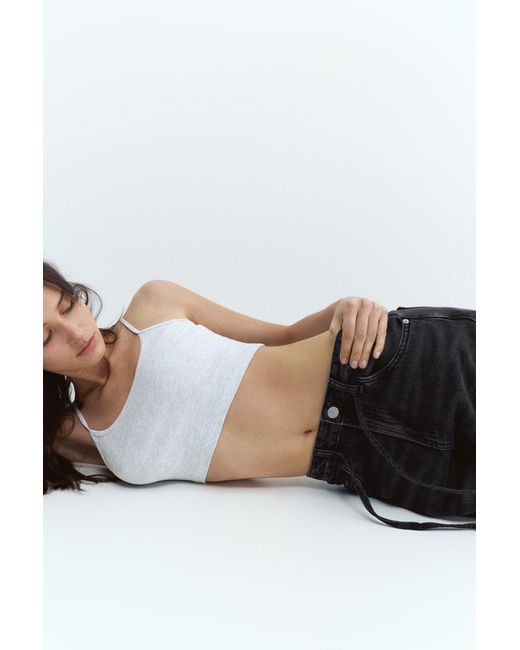 Pull&Bear Black Baggy Jeans With Drawstring
