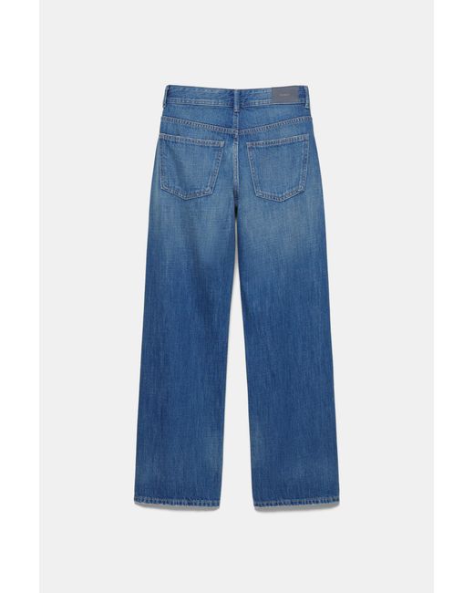 Jeans Droits Taille Basse Pull&Bear en coloris Blue