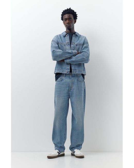 Pull&Bear Baggy Jeans in het Blue voor heren