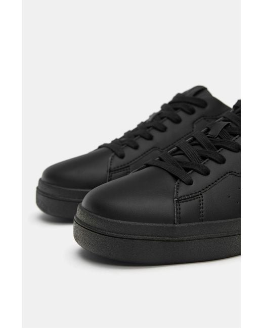 Pull&Bear Black Casual Chunky Sole Trainers for men