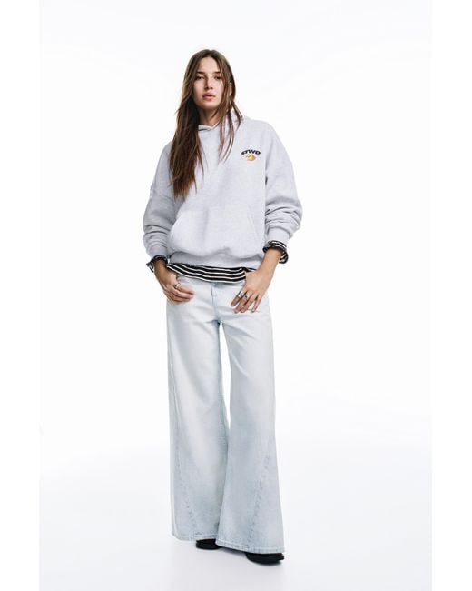 Pull&Bear White Stwd Fortune Cookie Hoodie