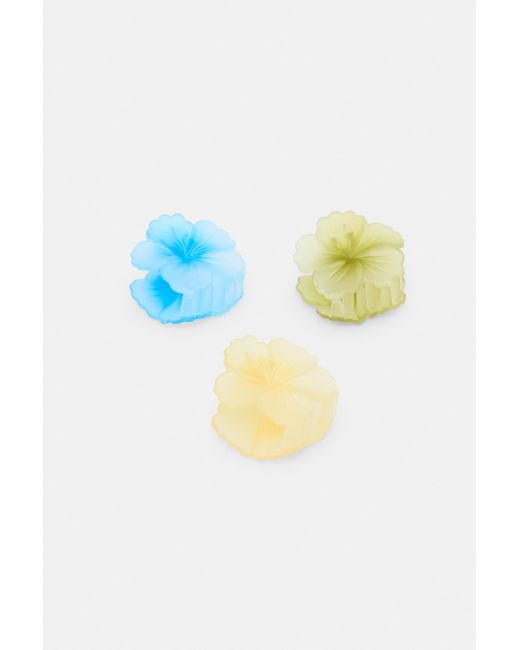 Pull&Bear Pack Van 6 Hibiscus Haarclips in het Multicolor