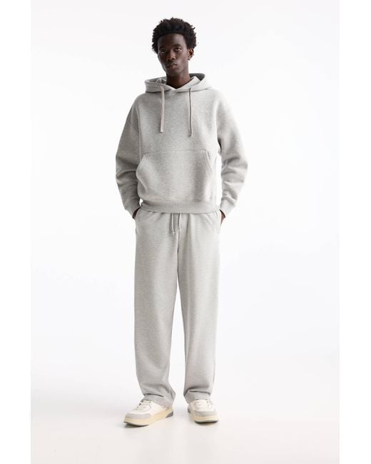 Pull Bear Wide Leg Tracksuit Bottoms in Grey for Men Lyst UK