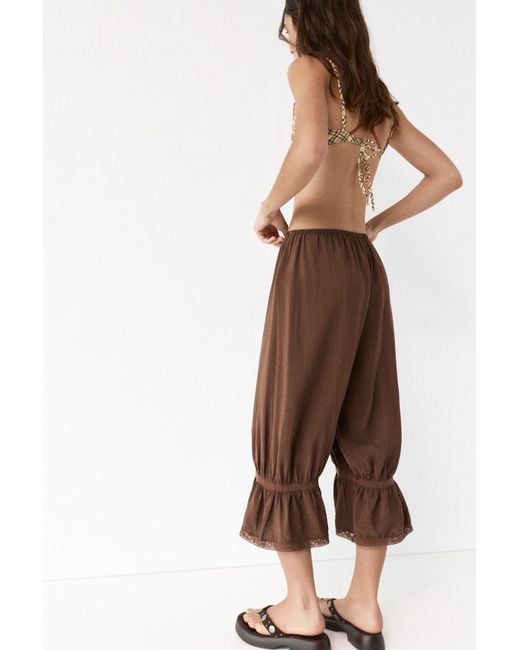 Pull&Bear Natural Bloomer Trousers