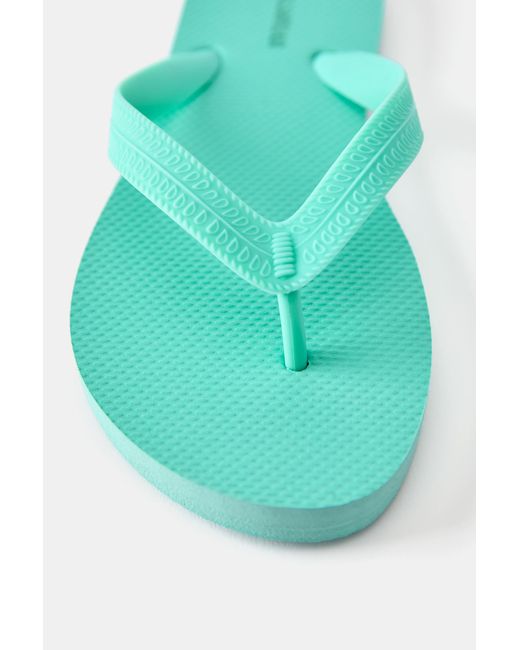 Pull&Bear Gray Flache Sandalen
