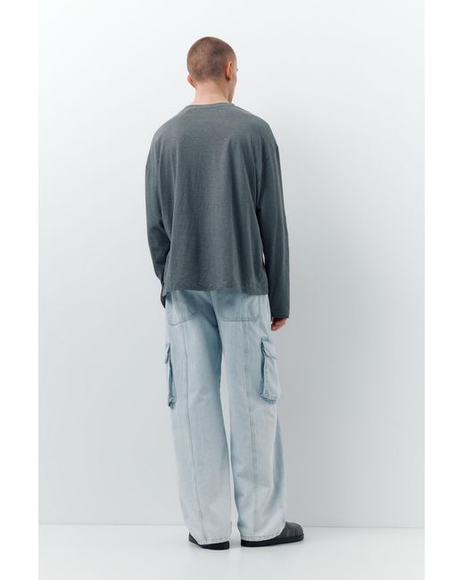 Pull&Bear Multicolor Baggy Cargo Jeans for men