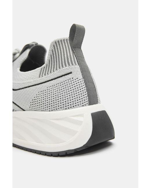 Pull&Bear White Fabric Trainers for men