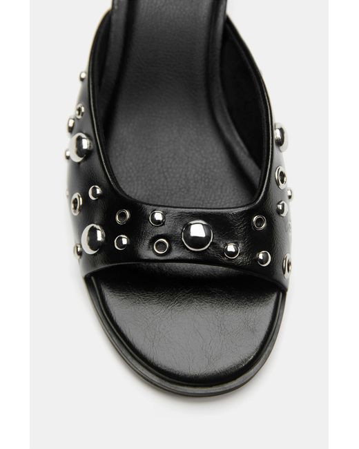 Pull&Bear Blue Studded Mule Heel Sandals