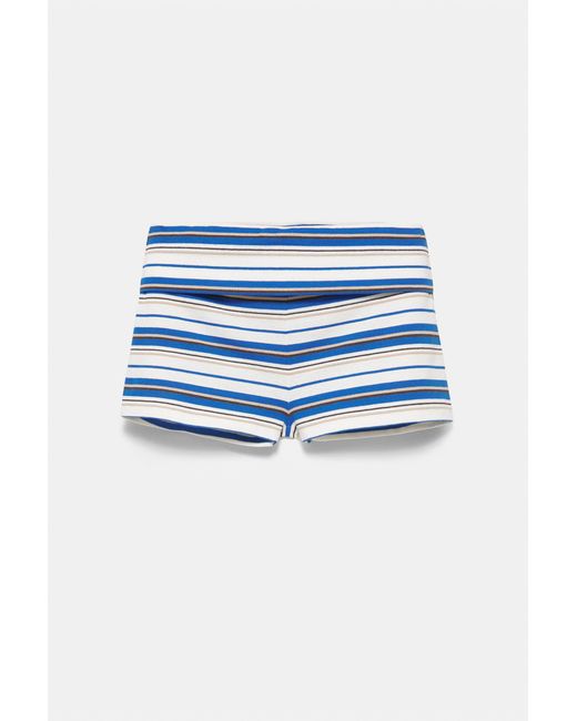 Short Con Vita Risvoltata di Pull&Bear in Blue