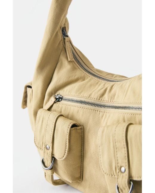 Pull&Bear Blue Multipocket Shoulder Bag