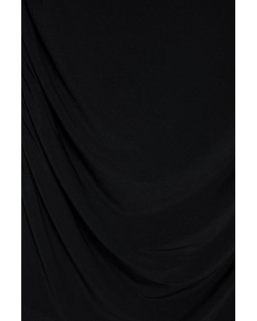 Robe Courte Froncée Pull&Bear en coloris Black