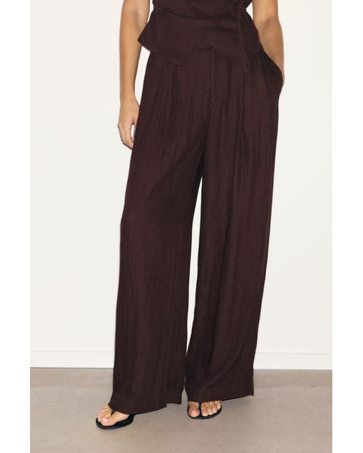 Pull&Bear White Darted Smart Trousers