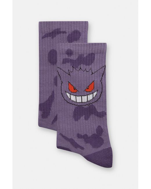 Pull&Bear Purple Pokémon Gengar Socks for men