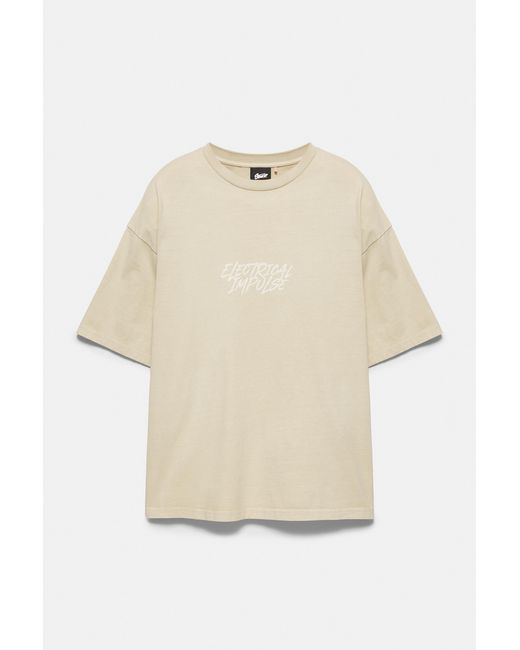 Pull&Bear Multicolor Stwd Electrical Impulse T-Shirt for men