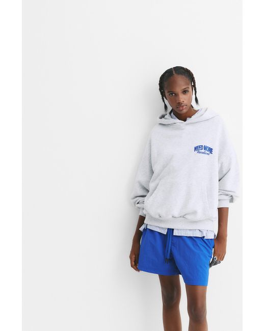 Pull&Bear White Vacation Hoodie