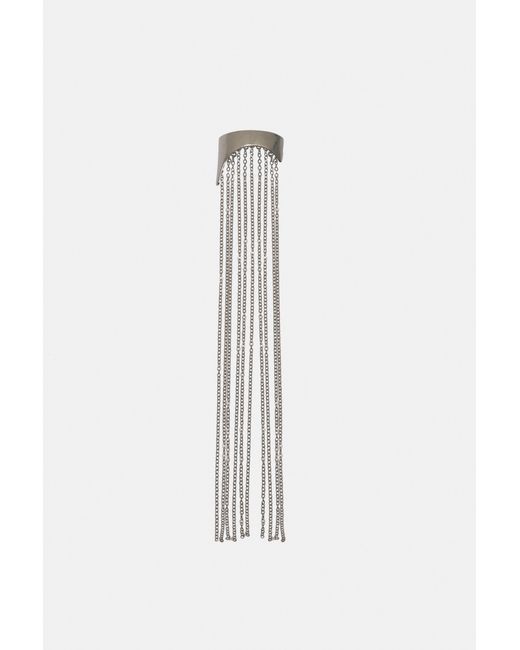 Barrette Fourrure Chaînes Pull&Bear en coloris White