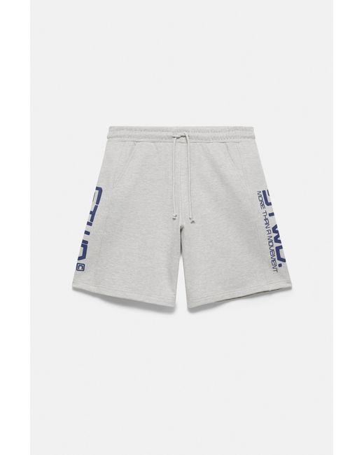 Pull&Bear Stwd Sportbermuda in het Gray voor heren