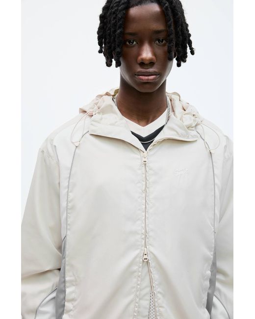 Pull&Bear Stwd-Regenjacke Colour-Block in White für Herren