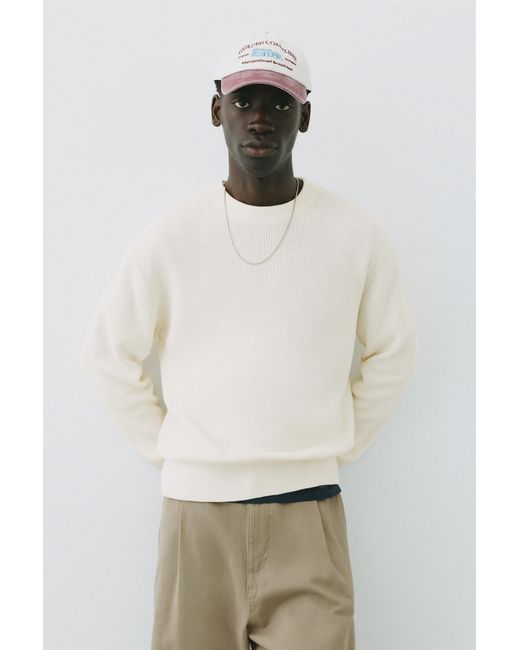 Pull Basique Pull&Bear pour homme en coloris Natural