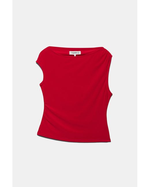 Pull&Bear Gathered Asymmetric Top