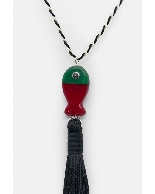 Collier Poisson Pompon Pull&Bear en coloris Black
