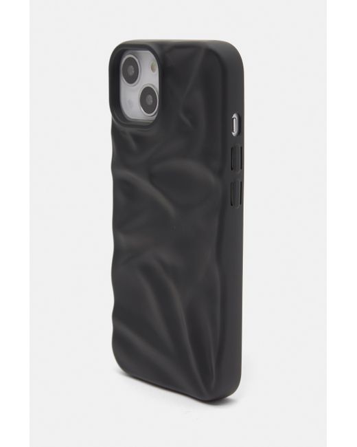 Pull&Bear Schwarze Iphone-Hülle Mit Textur in Black für Herren